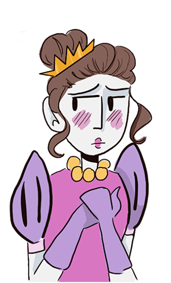 worried queen